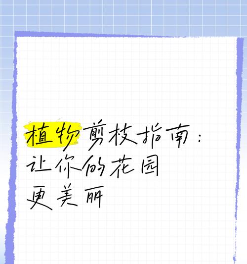 植物剪枝的最佳时机和技巧是什么？