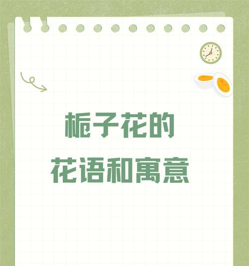 栀子花的文化寓意是什么？它在传统中代表什么？