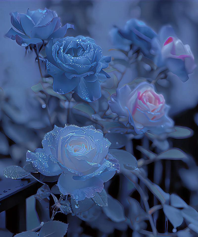 碎冰蓝玫瑰花代表什么？这种颜色的花语有何不同？